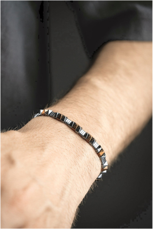 Bracelet en acier - Argent - Ajustable