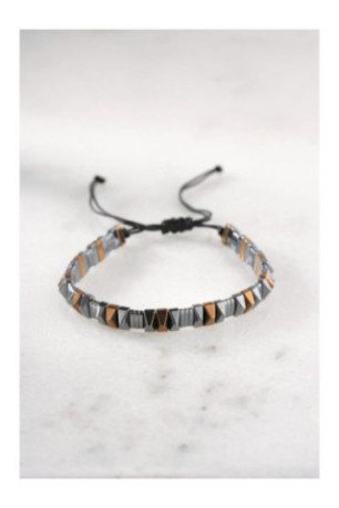 Bracelet en acier - Argent - Ajustable