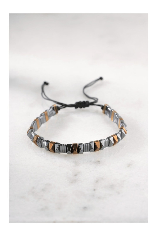 Bracelet en acier - Argent - Ajustable