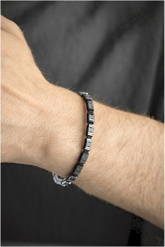 Bracelet en acier - Argent - Ajustable