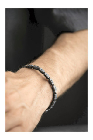 Bracelet en acier - Argent - Ajustable