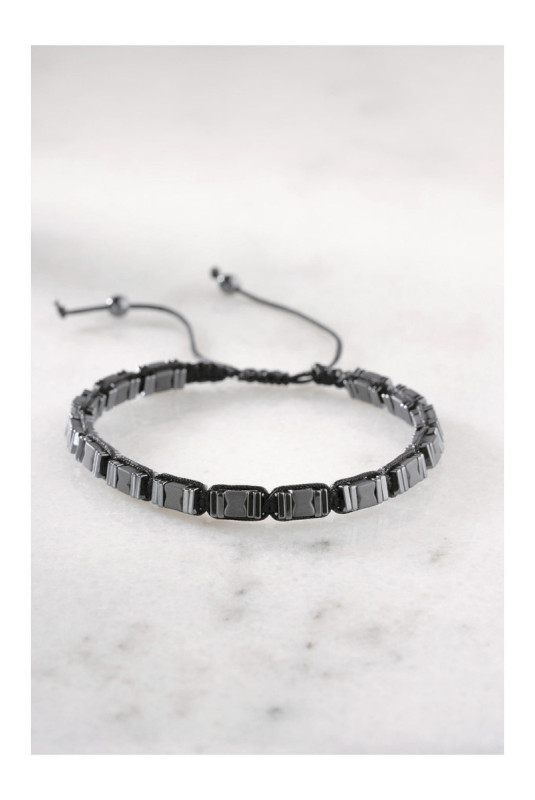 Bracelet en acier - Argent - Ajustable