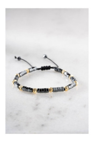 Bracelet en acier - Argent - Ajustable