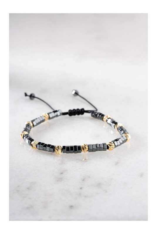 Bracelet en acier - Argent - Ajustable