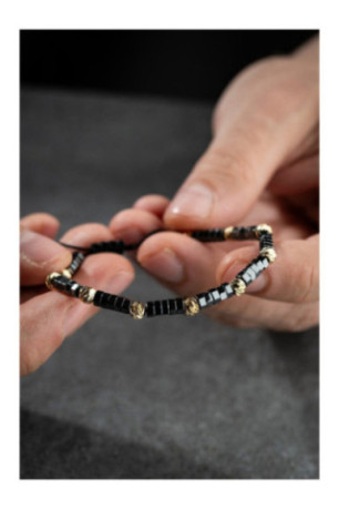 Bracelet en acier - Argent - Ajustable