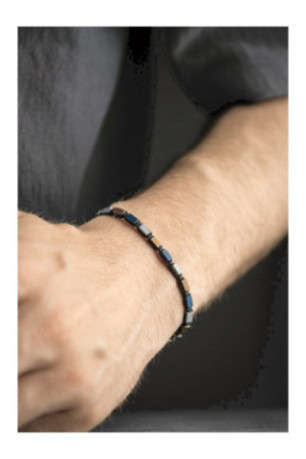 Bracelet en acier - Argent - Ajustable