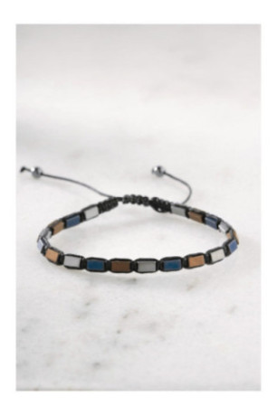 Bracelet en acier - Argent - Ajustable