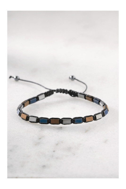 Bracelet en acier - Argent - Ajustable