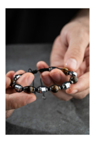 Bracelet en acier - Argent - Ajustable