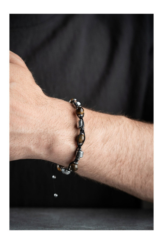 Bracelet en acier - Argent - Ajustable