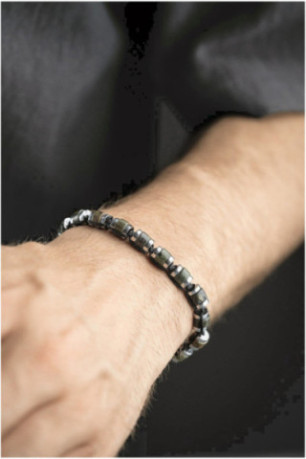 Bracelet en acier - Argent - Ajustable