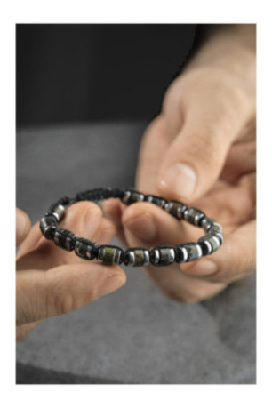 Bracelet en acier - Argent - Ajustable