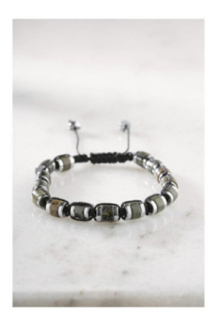 Bracelet en acier - Argent - Ajustable