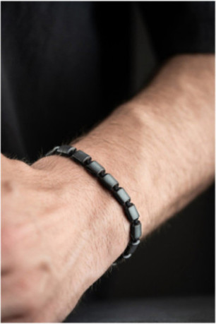Bracelet en acier - Argent - Ajustable