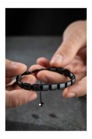 Bracelet en acier - Argent - Ajustable