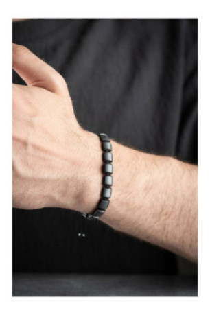Bracelet en acier - Argent - Ajustable