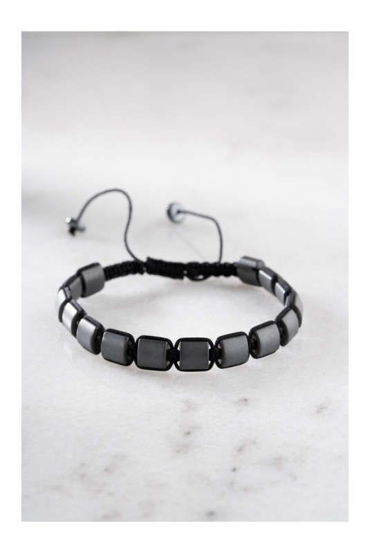 Bracelet en acier - Argent - Ajustable