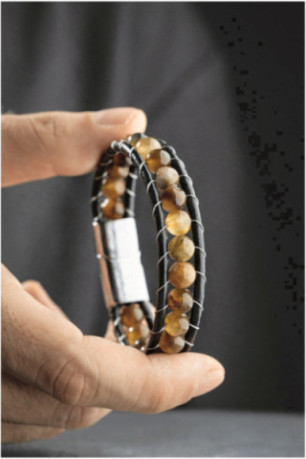 Bracelet en acier - Argent - 21 cm