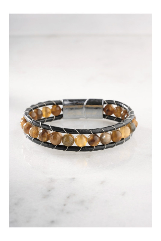 Bracelet en acier - Argent - 21 cm