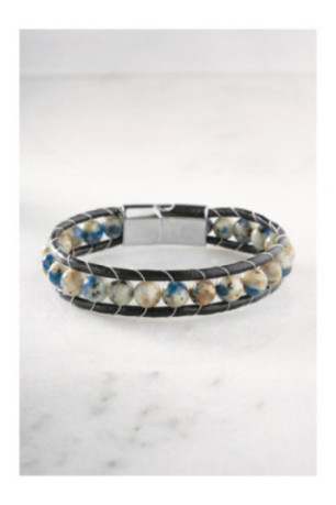 Bracelet en acier - Argent - 21 cm