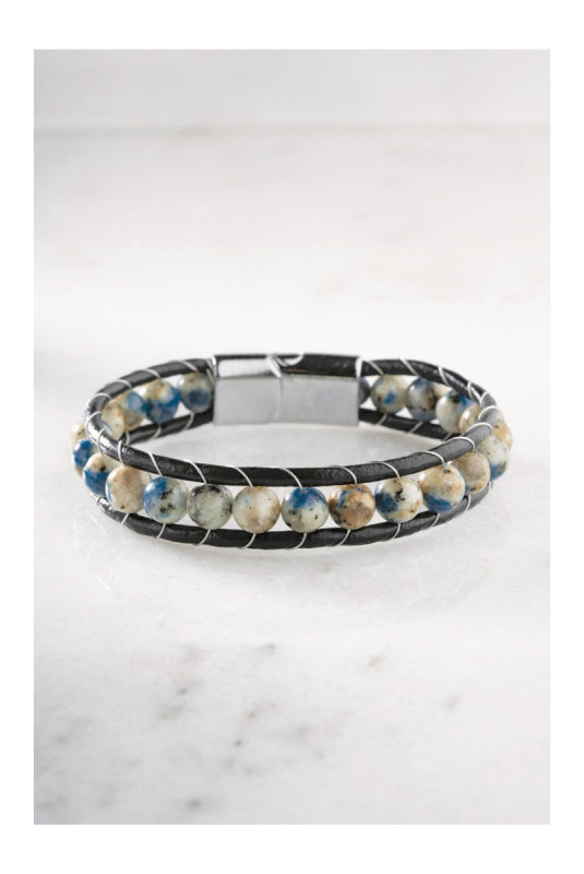 Bracelet en acier - Argent - 21 cm