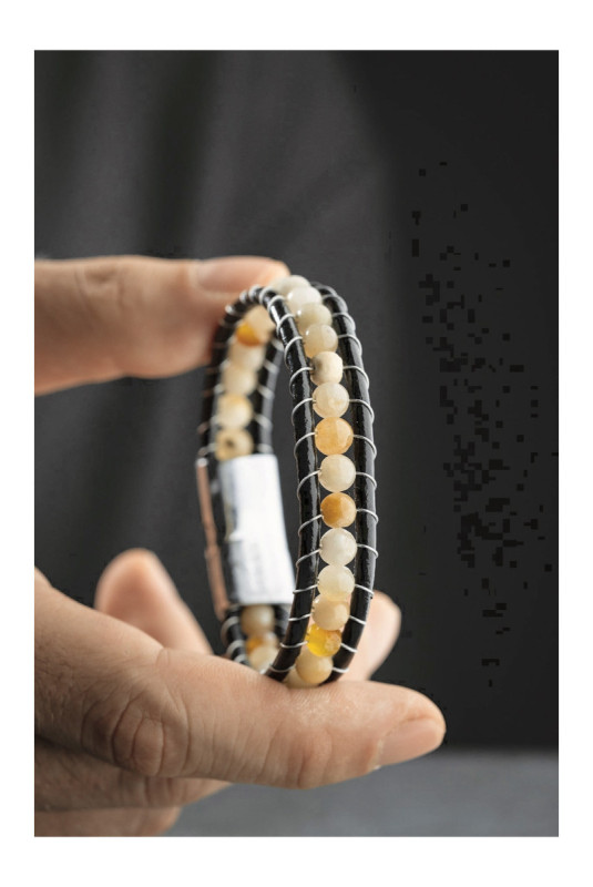 Bracelet en acier - Argent - 21 cm