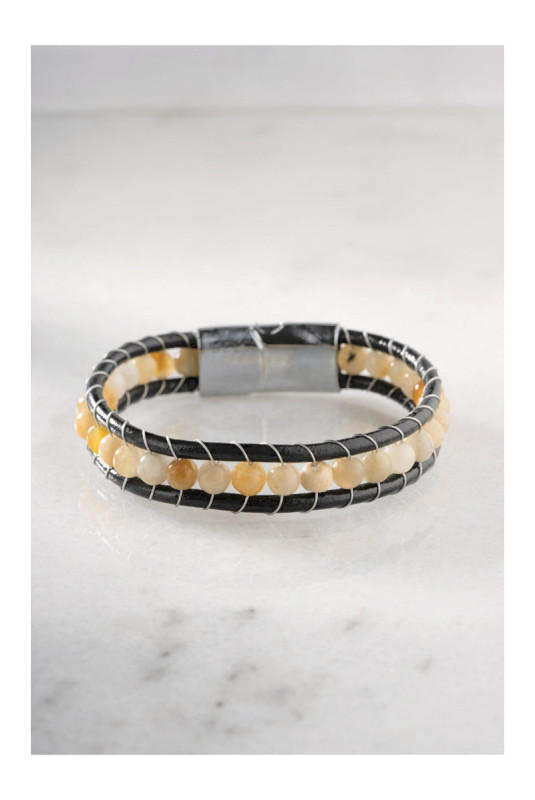 Bracelet en acier - Argent - 21 cm