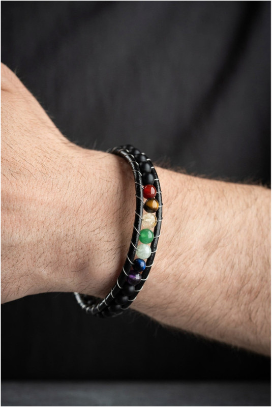 Bracelet en acier - Argent - 21 cm
