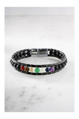 Bracelet en acier - Argent - 21 cm