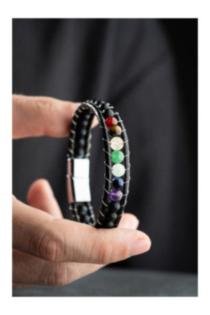 Bracelet en acier - Argent - 21 cm