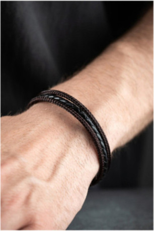 Bracelet en acier - Argent - 21 cm