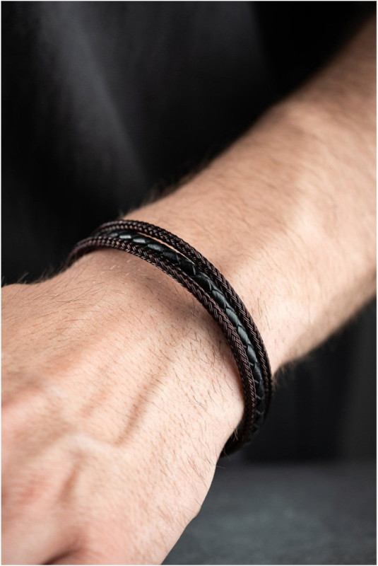 Bracelet en acier - Argent - 21 cm