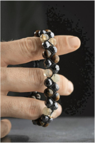 Bracelet en acier - Argent - Ajustable