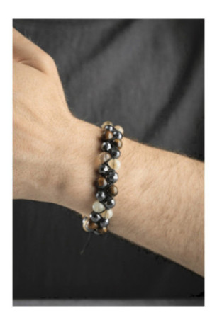 Bracelet en acier - Argent - Ajustable