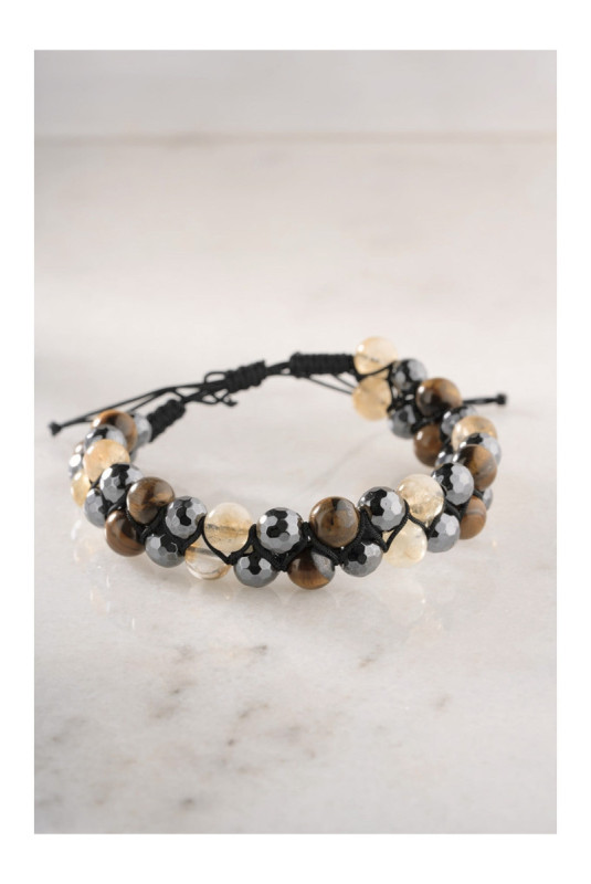 Bracelet en acier - Argent - Ajustable