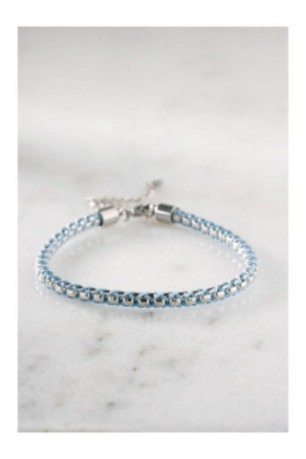 Bracelet en acier - Bleu - 20 cm + 5 cm