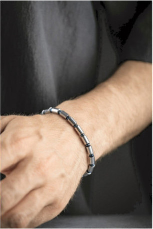 Bracelet en acier - Argent - 20 cm + 5 cm
