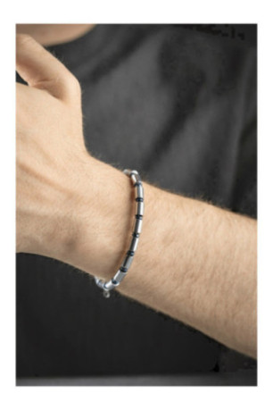 Bracelet en acier - Argent - 20 cm + 5 cm