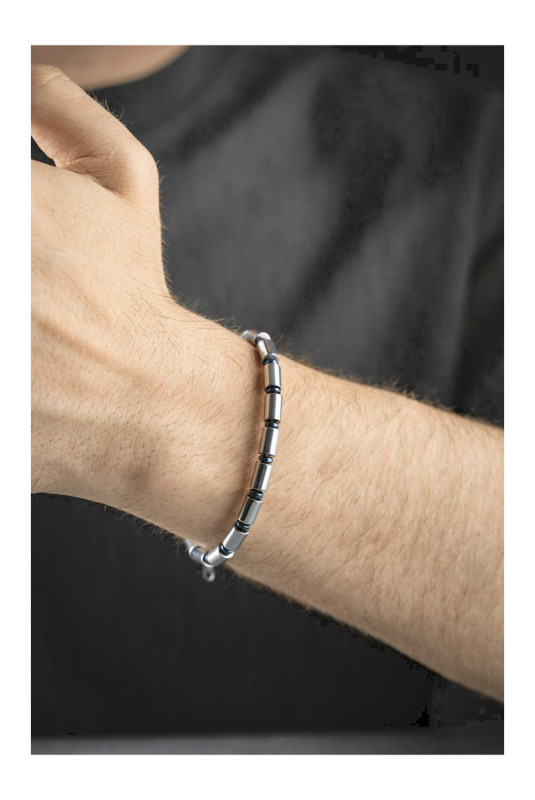 Bracelet en acier - Argent - 20 cm + 5 cm