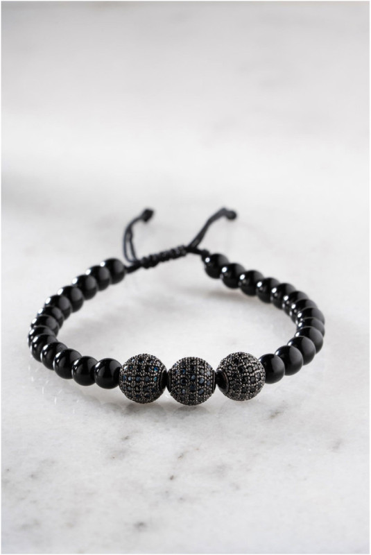 Bracelet en acier - Argent - Ajustable