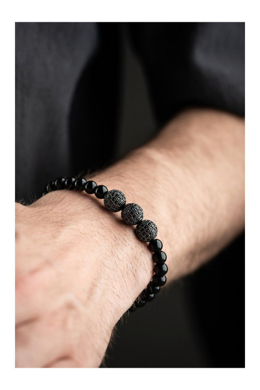 Bracelet en acier - Argent - Ajustable