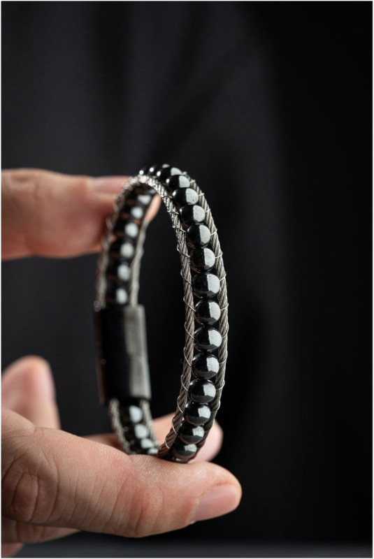 Bracelet en acier - Argent - 20 cm