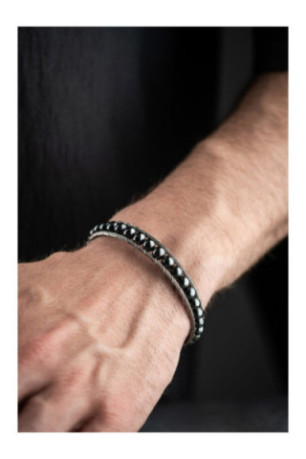 Bracelet en acier - Argent - 20 cm