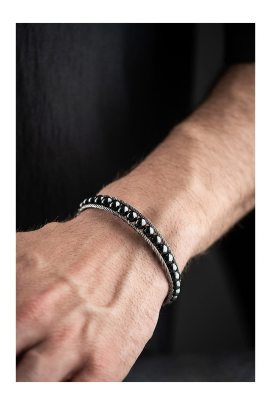Bracelet en acier - Argent - 20 cm