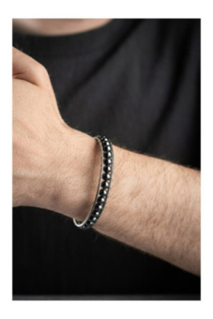 Bracelet en acier - Argent - 20 cm
