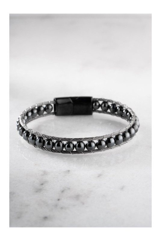 Bracelet en acier - Argent - 20 cm
