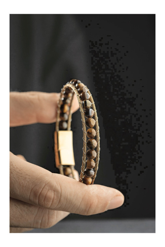 Bracelet en acier - Argent - 20 cm