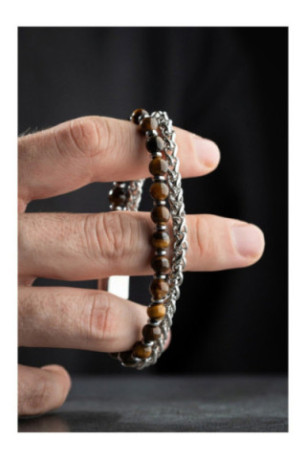 Bracelet en acier - Argent - 20 cm