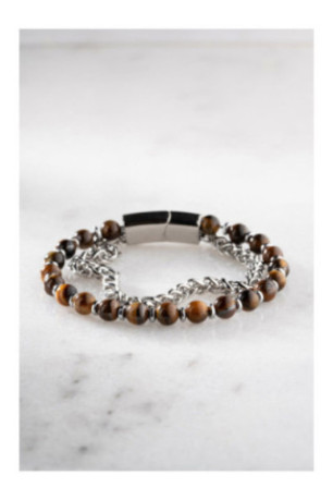 Bracelet en acier - Argent - 20 cm