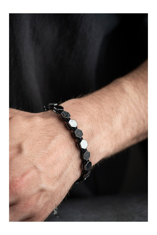 Bracelet en acier - Argent - 20 cm + 5 cm